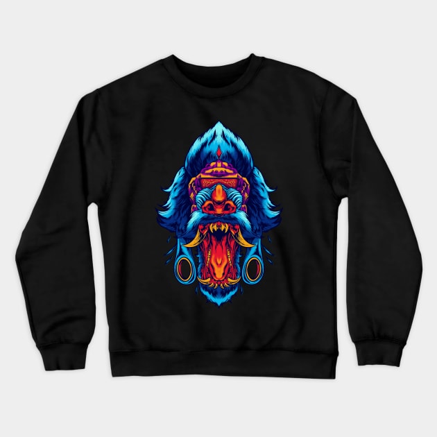 Bio Baboon Crewneck Sweatshirt by Austin Plug & Tunnel Co. 